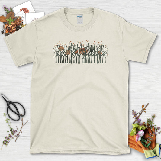 Fall Nature Mindful Living T-Shirt T-Shirts / S / Natural Physical Item