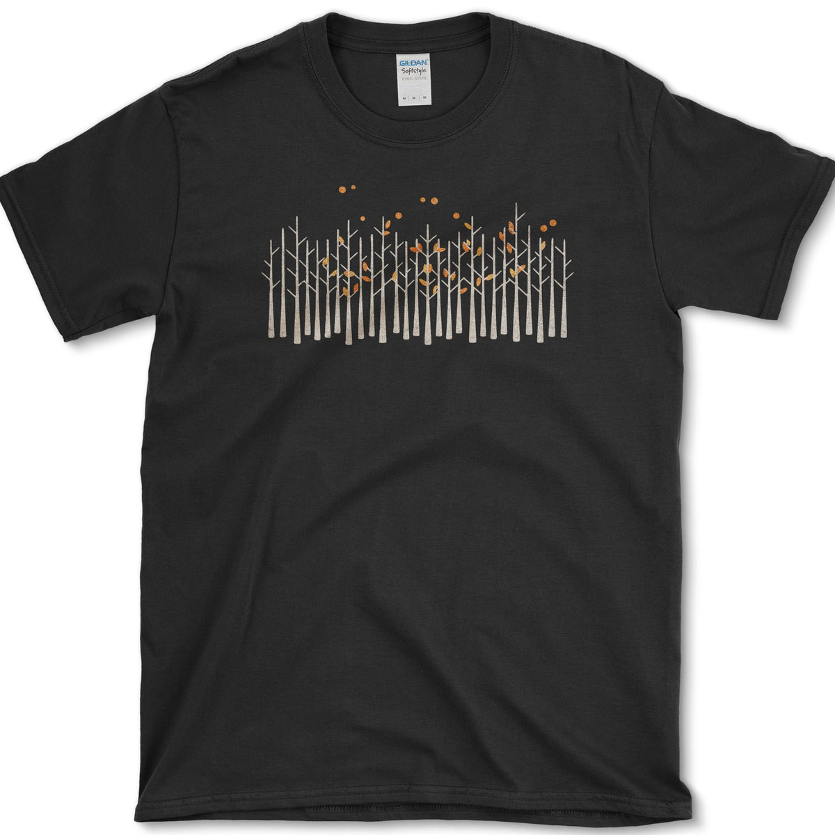 Fall Trees T-Shirt Black / S Essential Tees