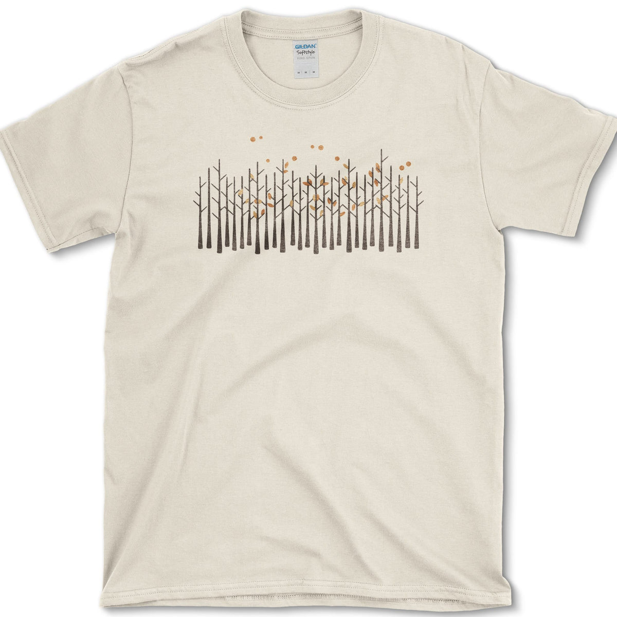 Fall Trees T-Shirt Natural / S Essential Tees