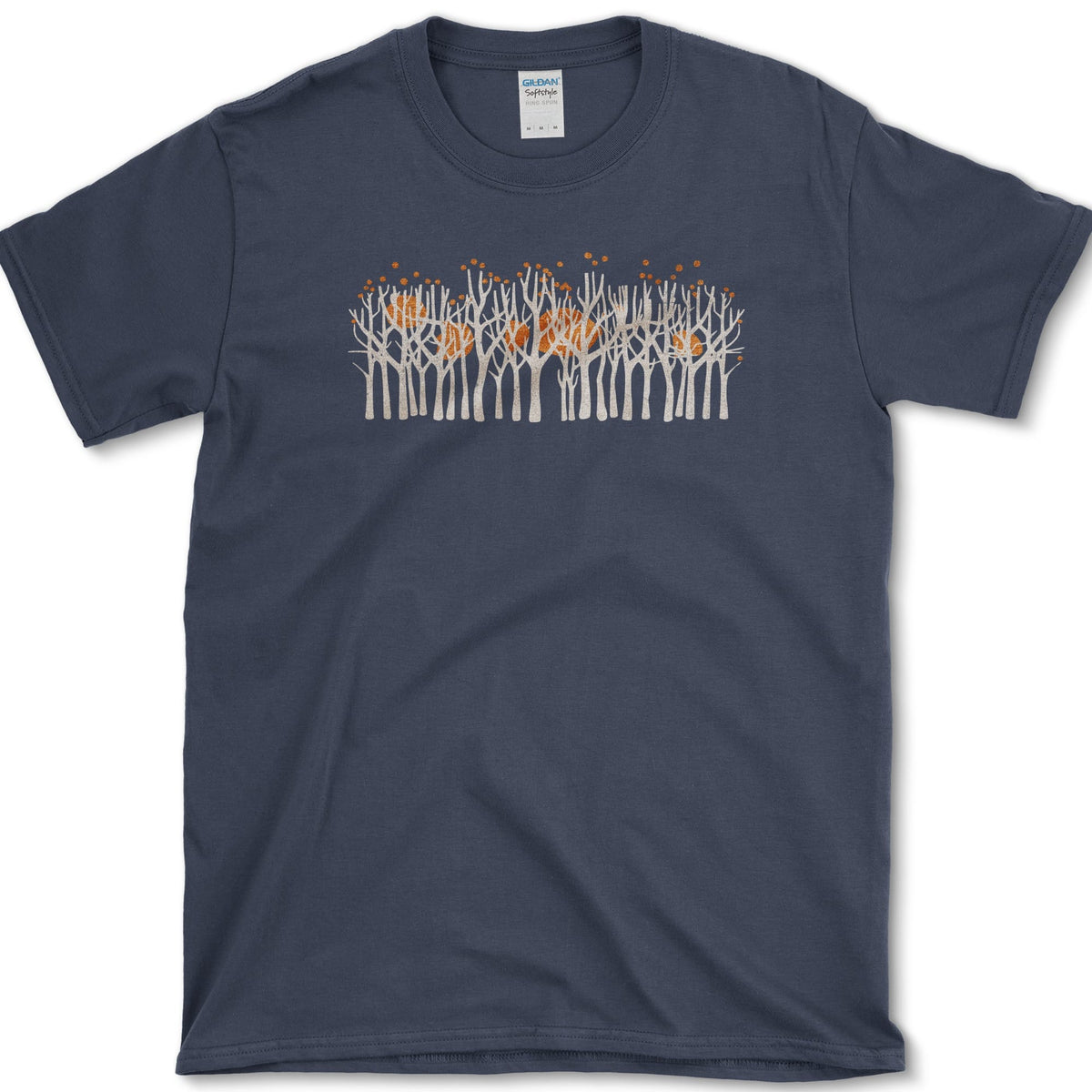 Fall Trees T-Shirt Navy / S Essential Tees