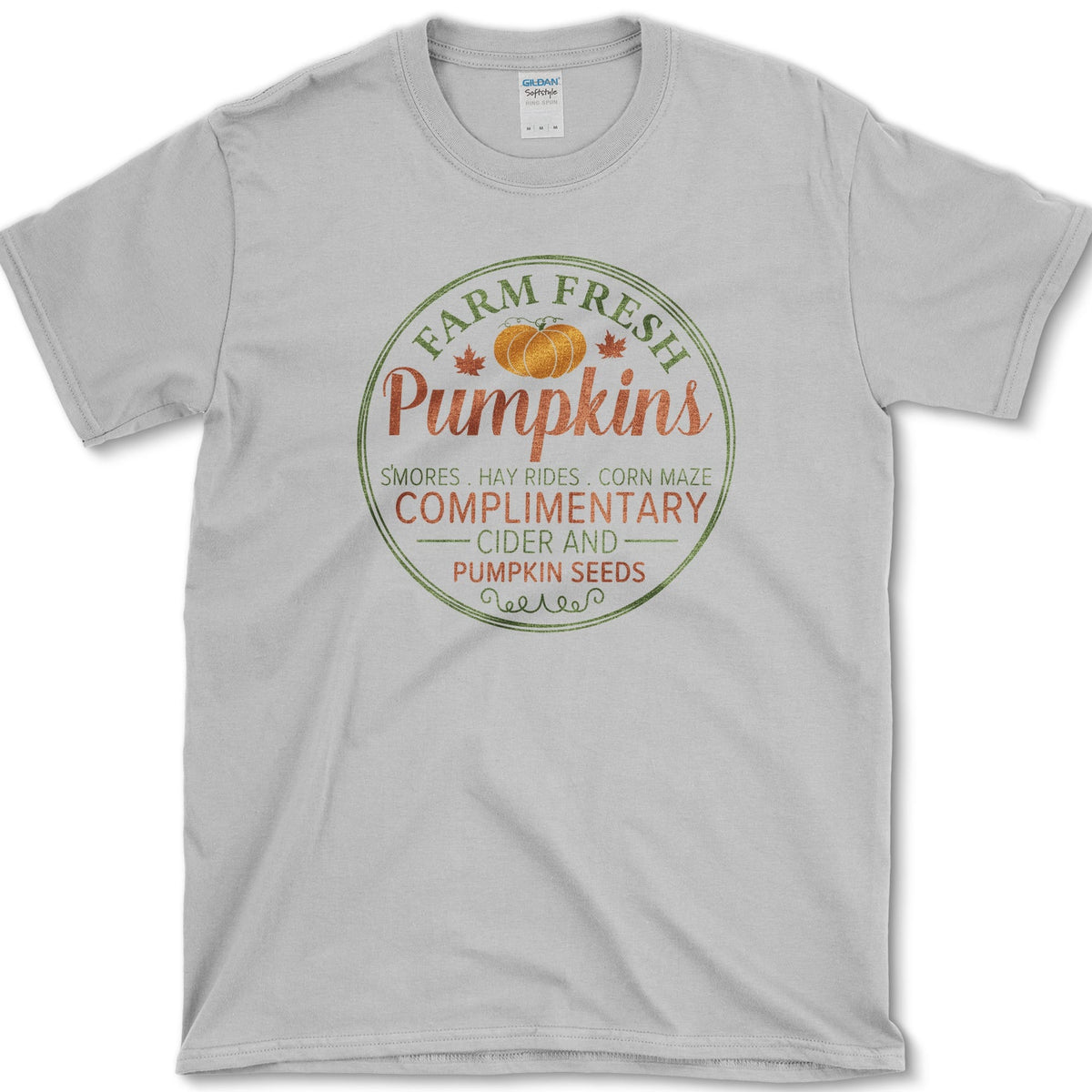 Farm Fresh Pumpkins T-Shirt Sport Grey / S Essential Tees