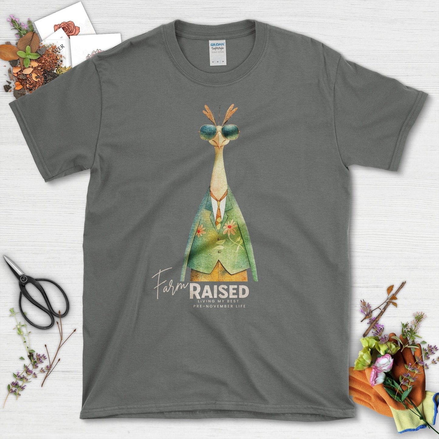 Farm Raised In Style T-Shirt Charcoal / S T-Shirt