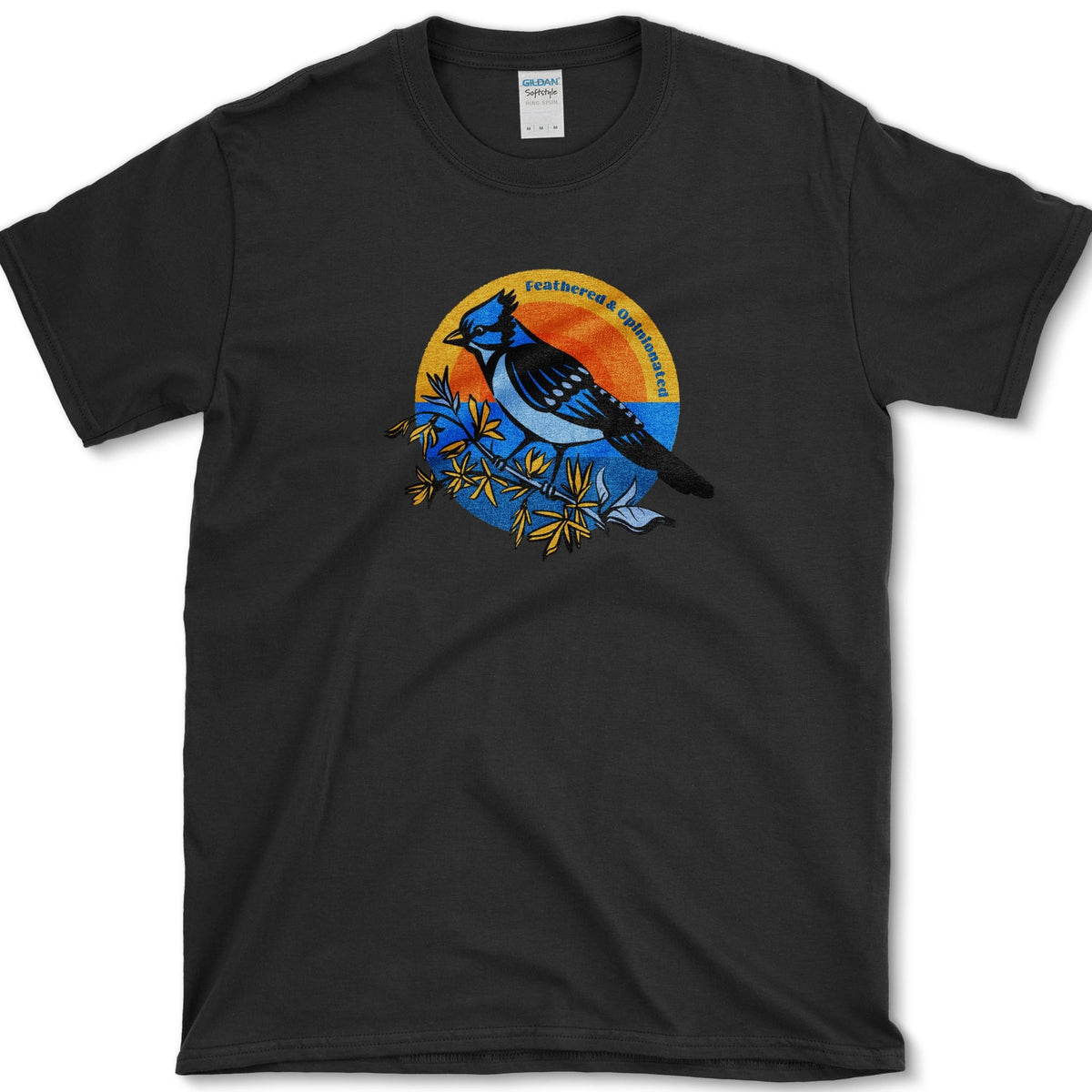 Feathered & Opinionated Birds T-Shirt Black / S Essential Tees