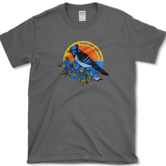 Feathered & Opinionated Birds T-Shirt Dark Heather / S Essential Tees