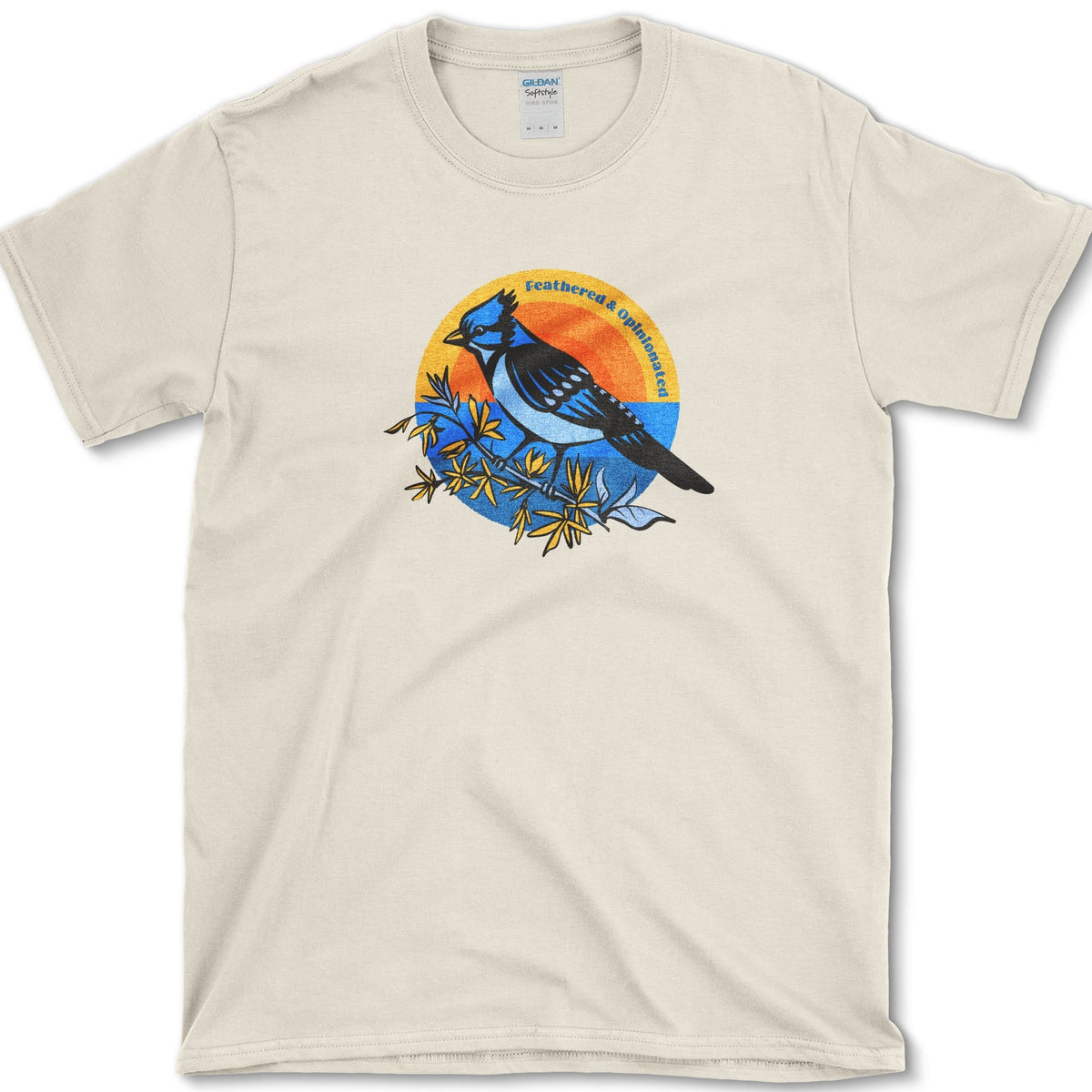 Feathered & Opinionated Birds T-Shirt Natural / S Essential Tees