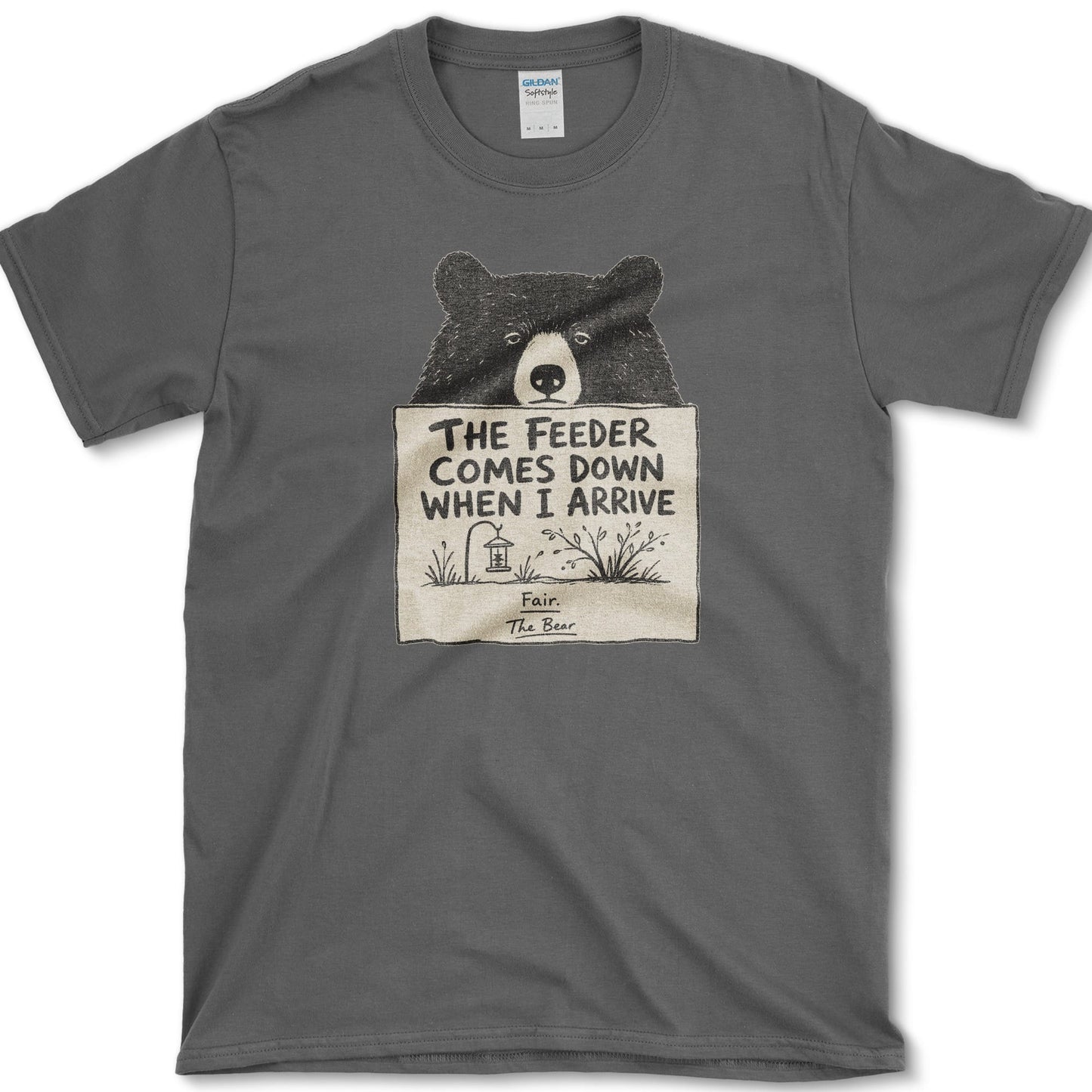 Feeder Comes Down T-Shirt Dark Heather / S Essential Tees