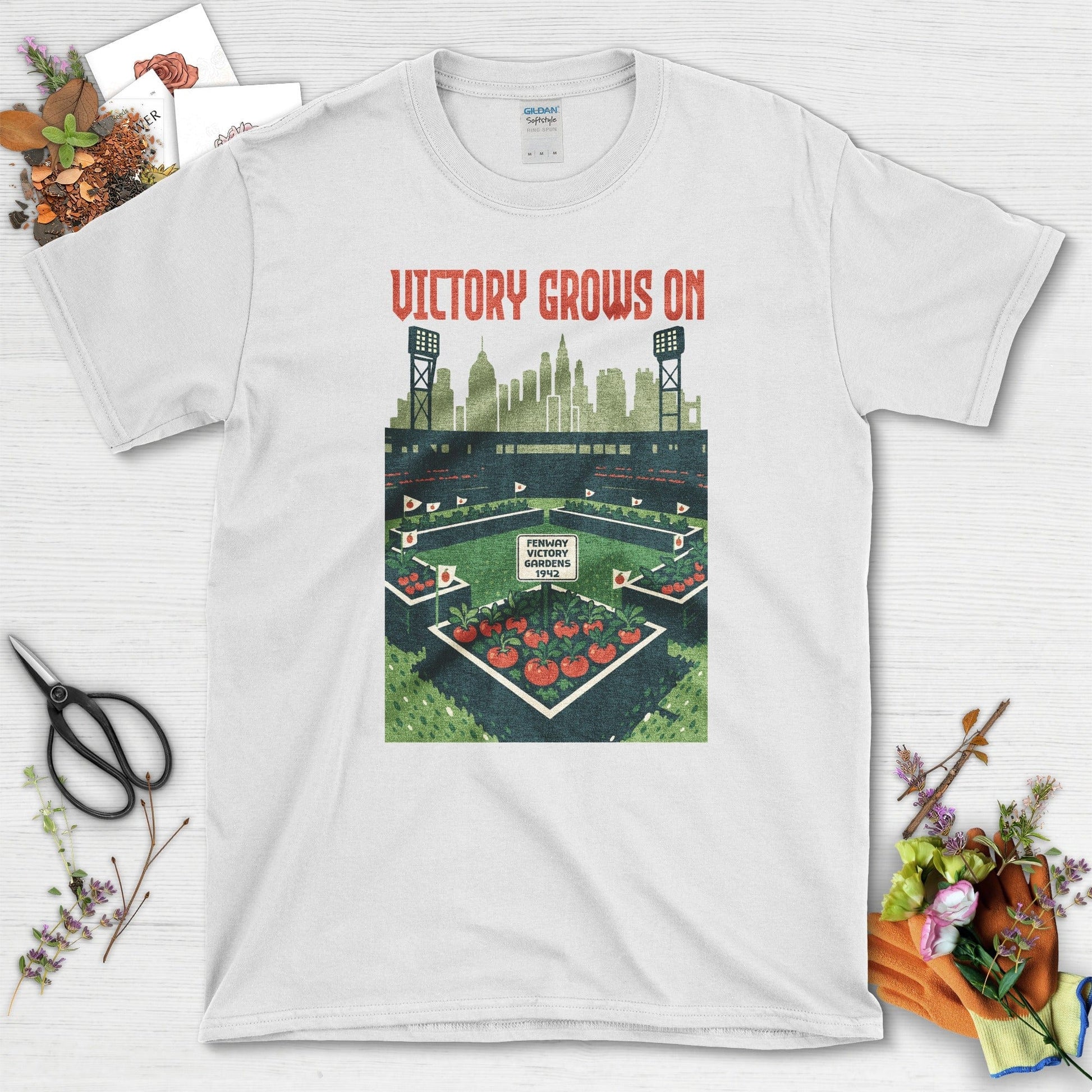 Fenway Victory Gardens T-Shirt T-Shirts / S / White Physical Item