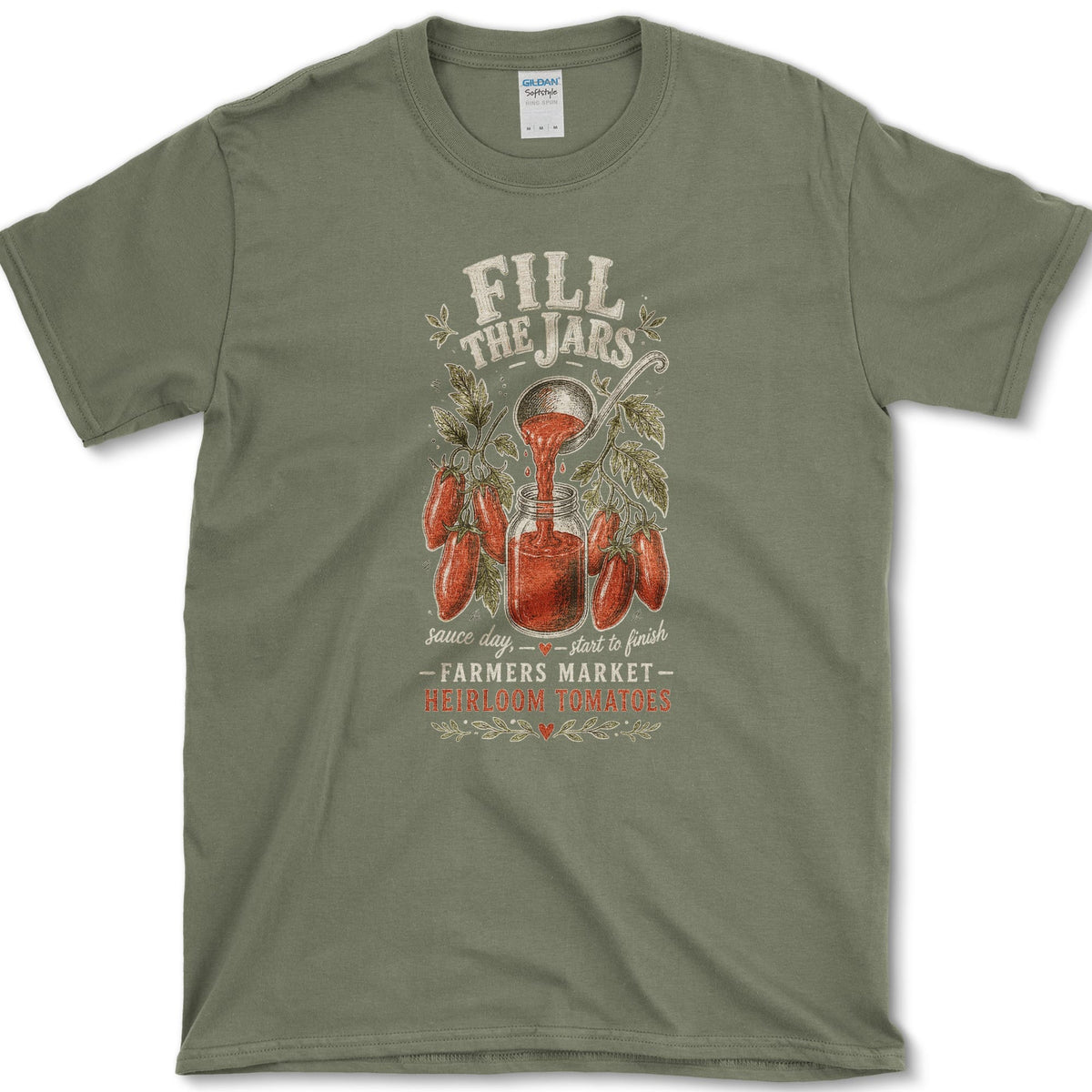 Fill The Jars T-Shirt S / Military Green Essential Tees