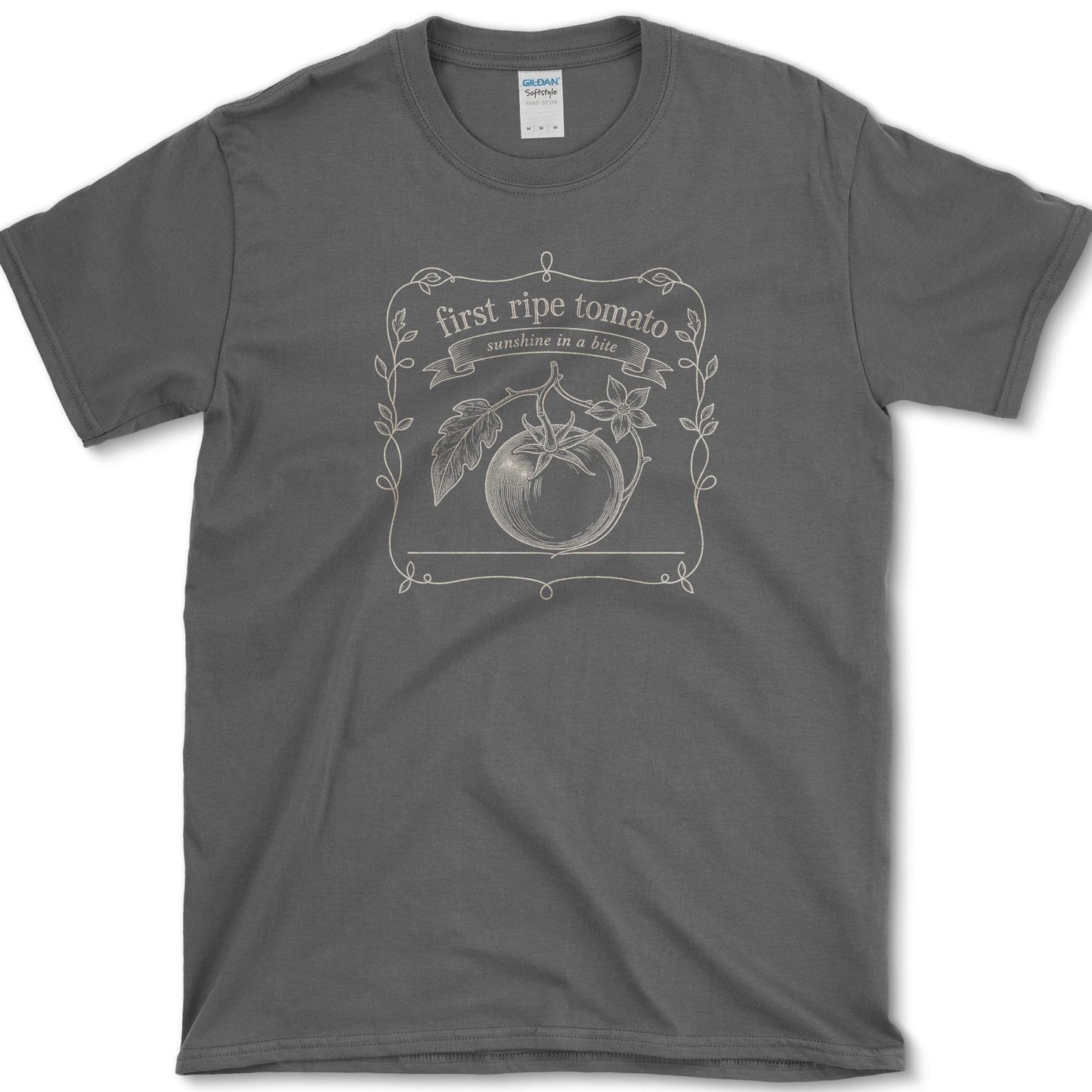 First Ripe Tomato T-Shirt S / Dark Heather Essential Tees