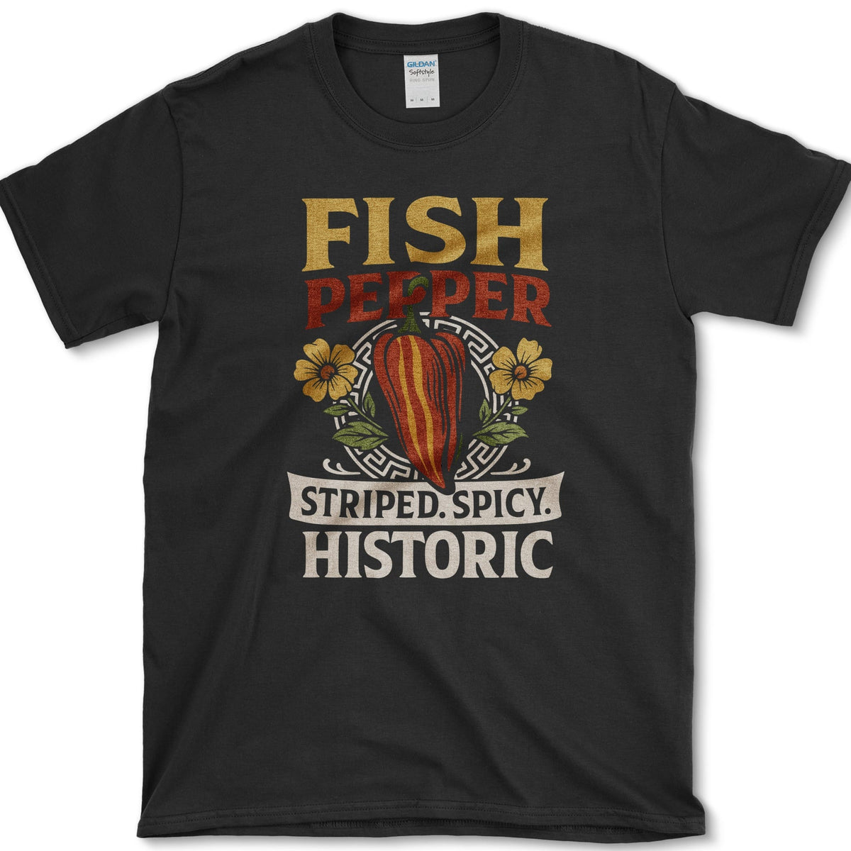 Fish Pepper T-Shirt S / Black Essential Tees