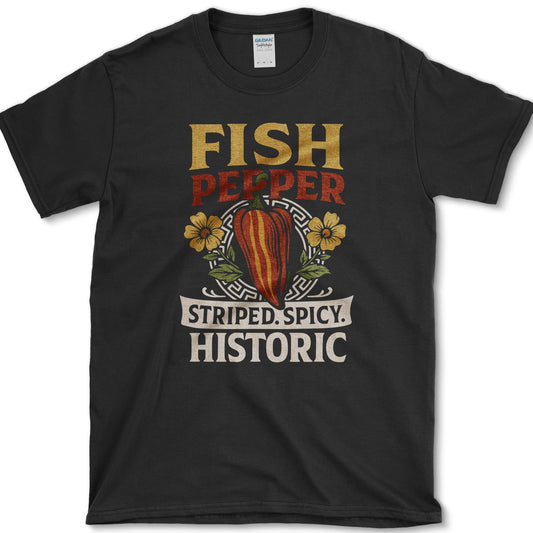 Fish Pepper T-Shirt S / Black Essential Tees