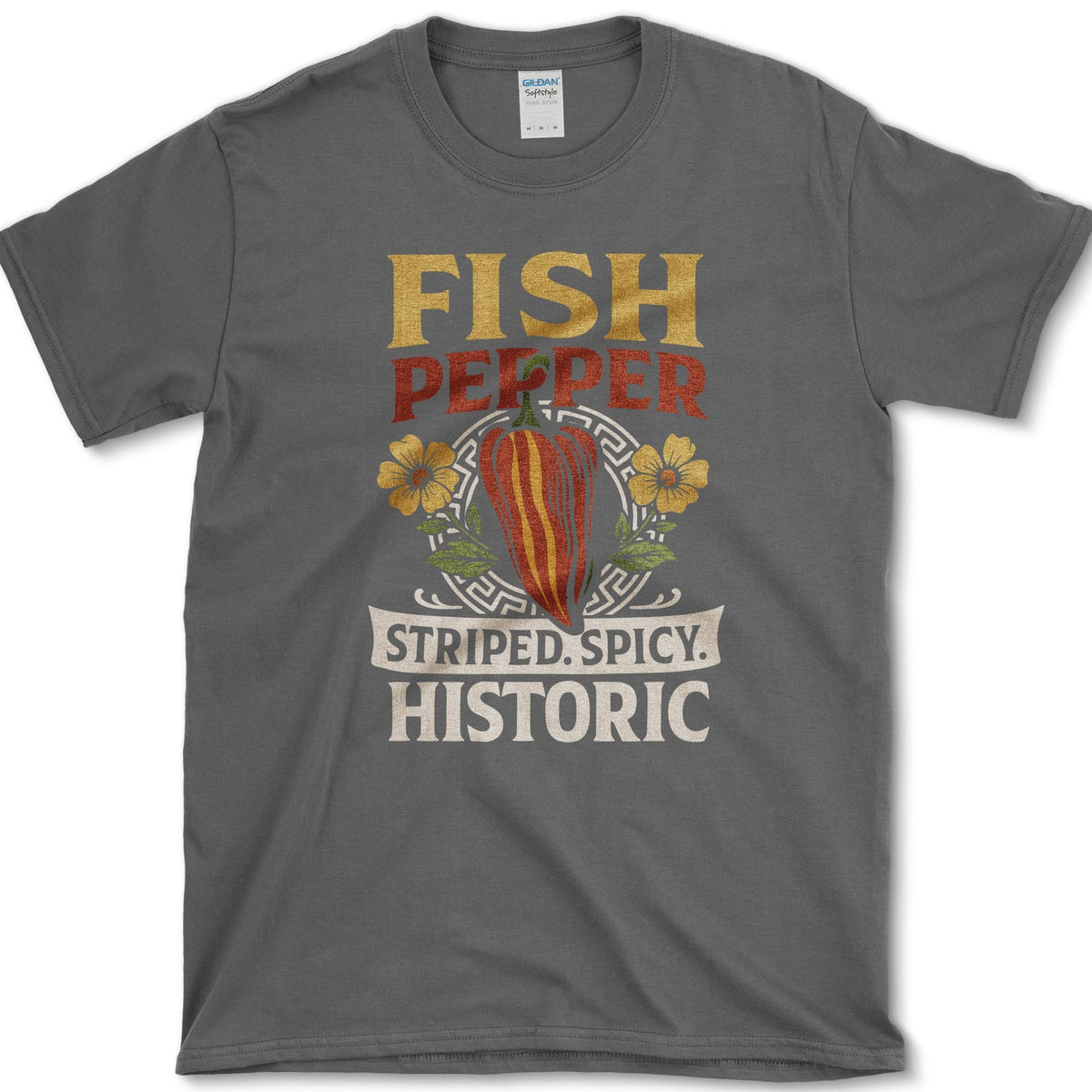 Fish Pepper T-Shirt S / Dark Heather Essential Tees