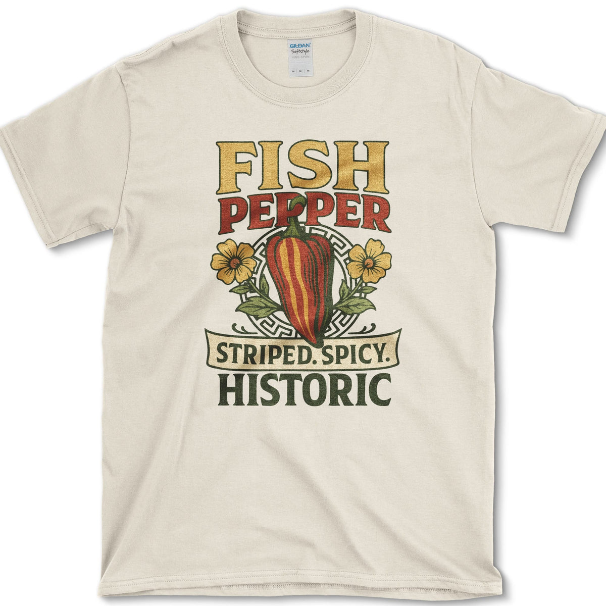 Fish Pepper T-Shirt S / Natural Essential Tees