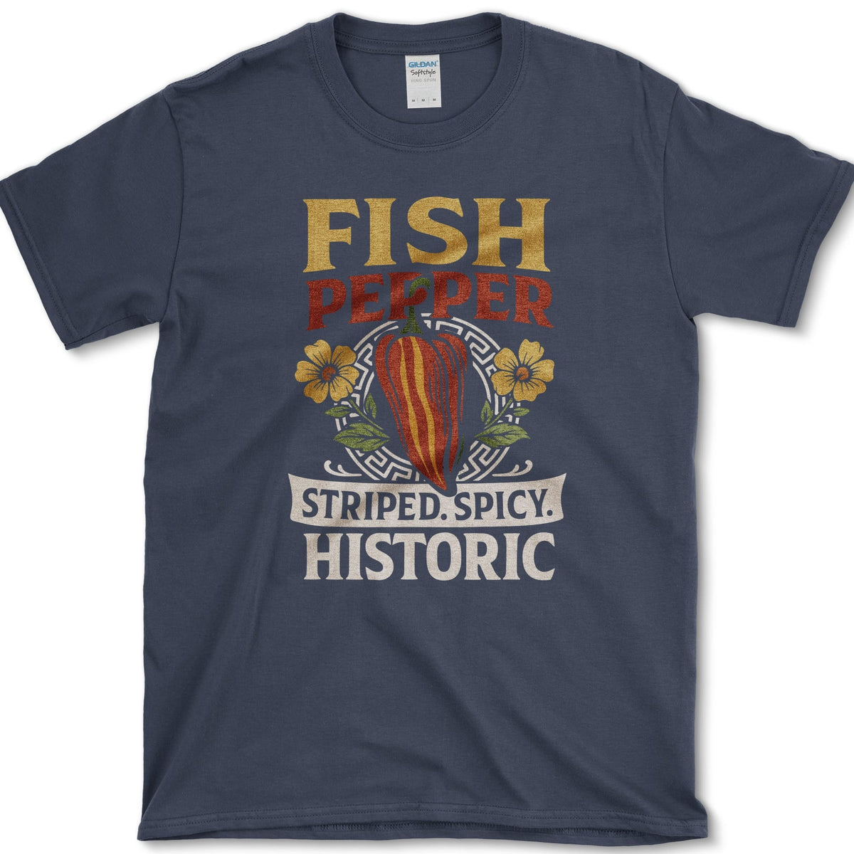 Fish Pepper T-Shirt S / Navy Essential Tees