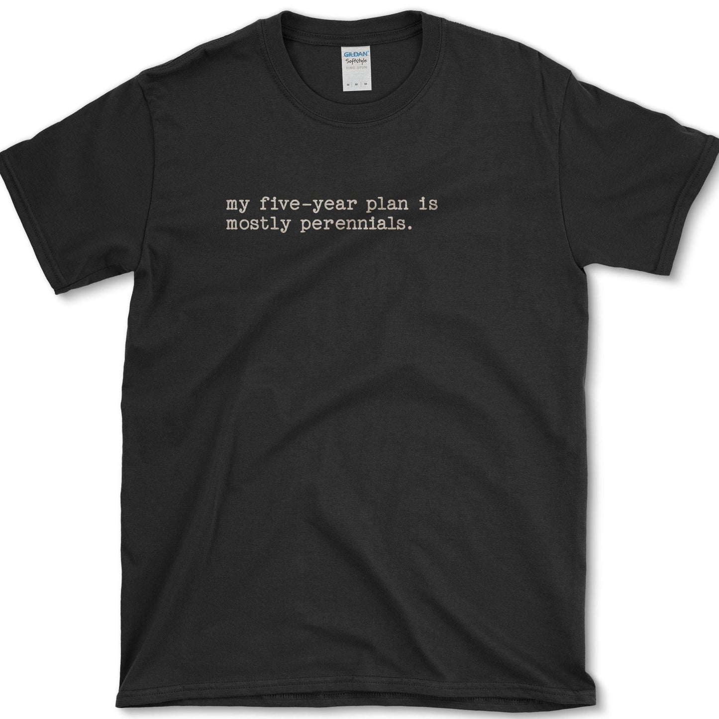 Five-Year Plan T-Shirt Essential Tees / S / Black Physical Item