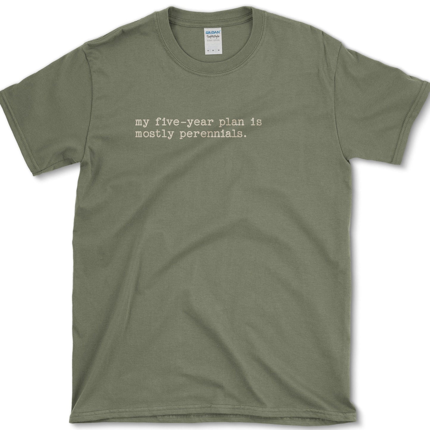 Five-Year Plan T-Shirt Essential Tees / S / Military Green Physical Item