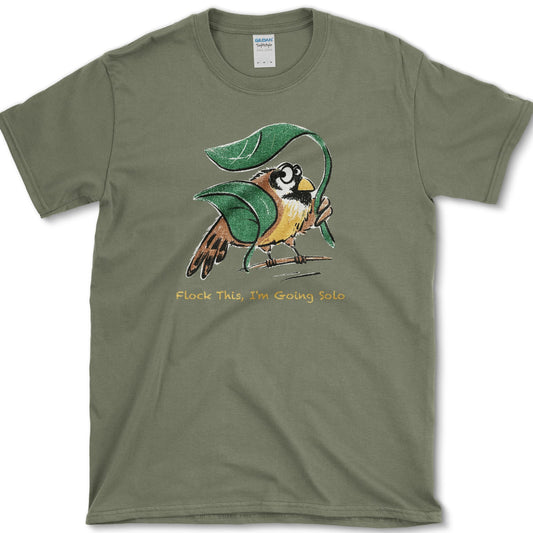 Flock This Going Solo T-Shirt Military Green / S Essential Tees