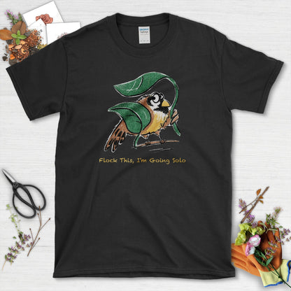 Flock This Going Solo T-Shirt T-Shirts / S / Black Physical Item