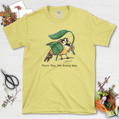 Flock This Going Solo T-Shirt T-Shirts / S / Cornsilk Physical Item