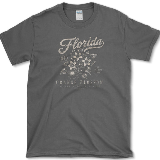 Florida Orange Blossom T-Shirt S / Dark Heather Essential Tees