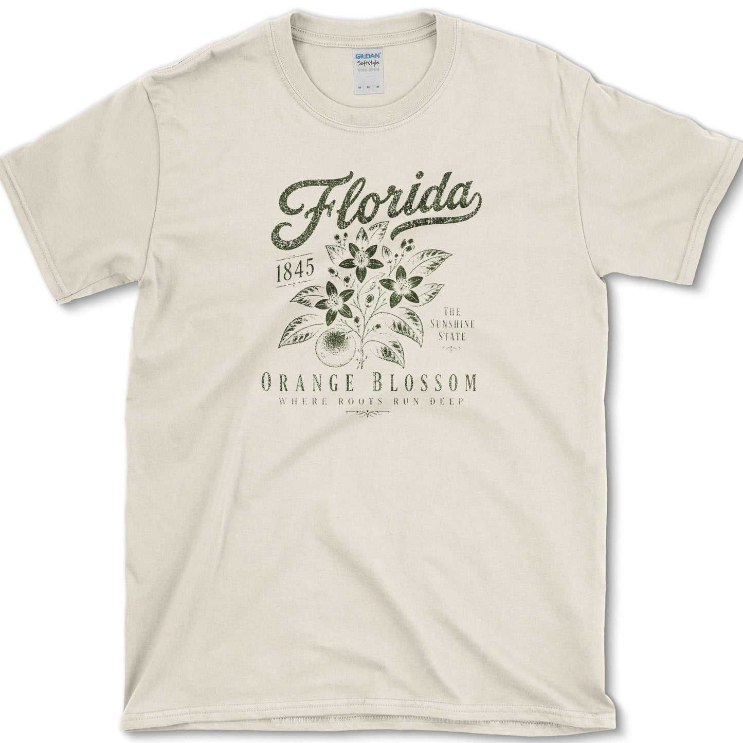 Florida Orange Blossom T-Shirt S / Natural Essential Tees