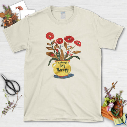 Flower Vase Gardening Therapy T-Shirt T-Shirt