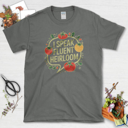 Fluent In Heirloom Gardener T-Shirt Charcoal / S T-Shirt