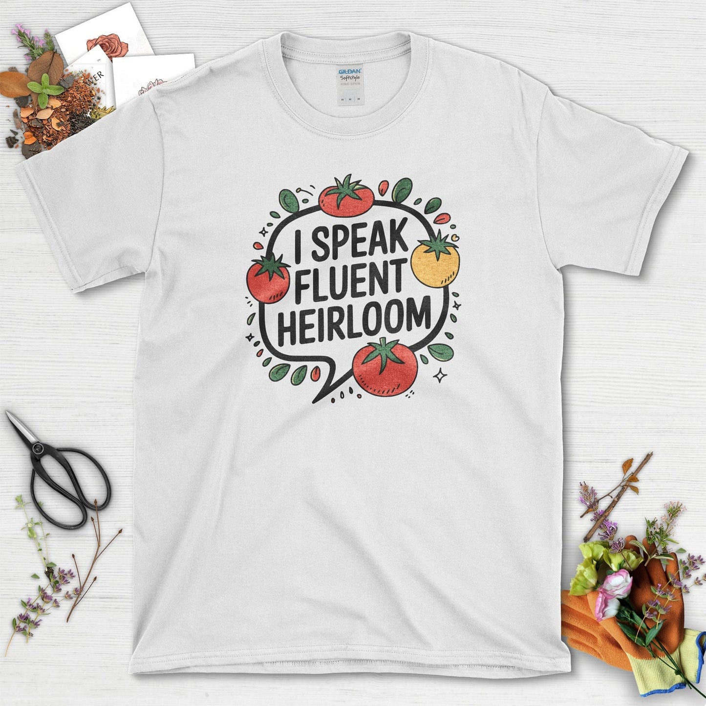 Fluent In Heirloom Gardener T-Shirt White / S T-Shirt