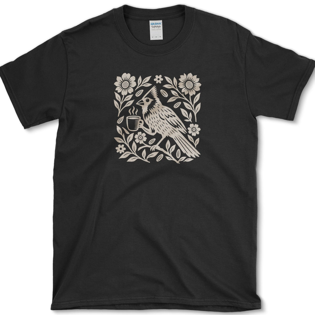 Folk Cardinal Coffee T-Shirt Black / S Essential Tees