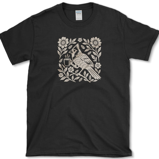 Folk Cardinal Coffee T-Shirt Black / S Essential Tees