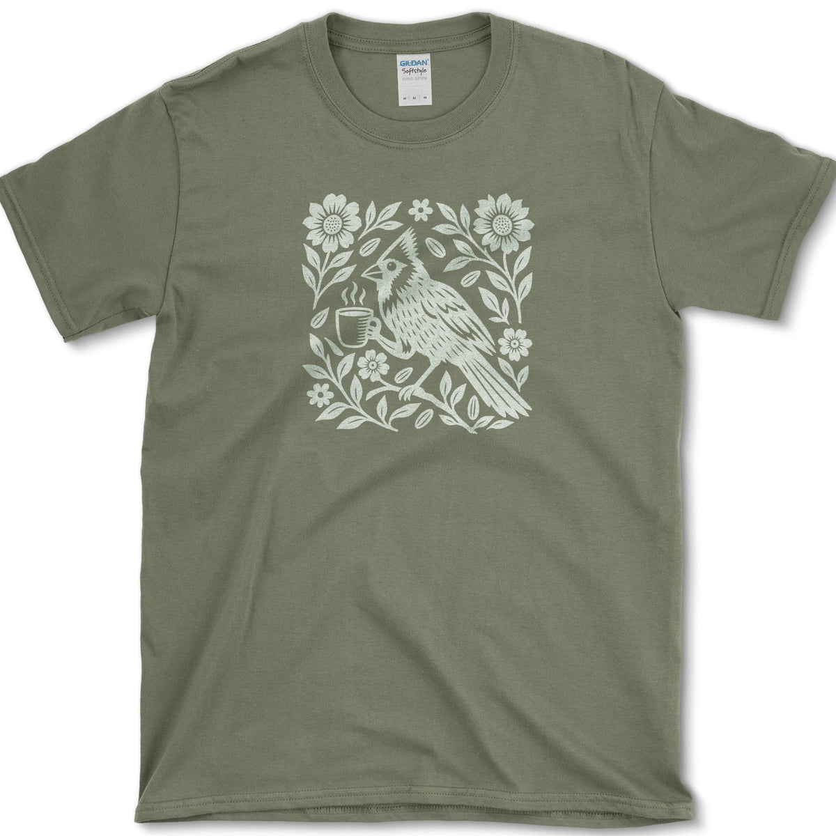 Folk Cardinal Coffee T-Shirt Military Green / S Essential Tees