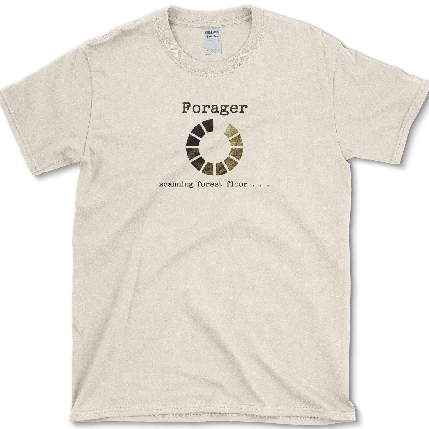 Forager Scanning Forest Floor T-Shirt Natural / S Physical Item