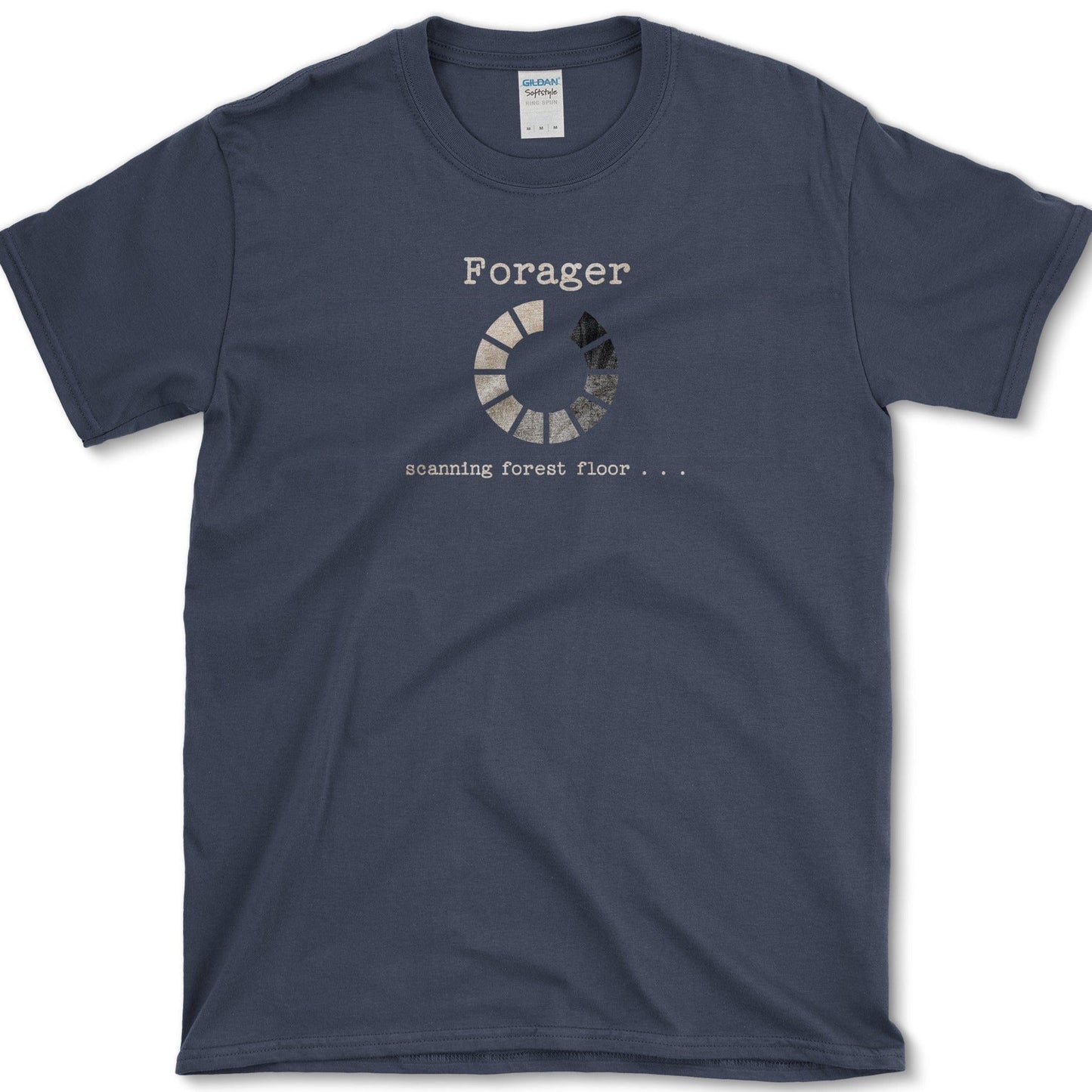 Forager Scanning Forest Floor T-Shirt Navy / S Physical Item