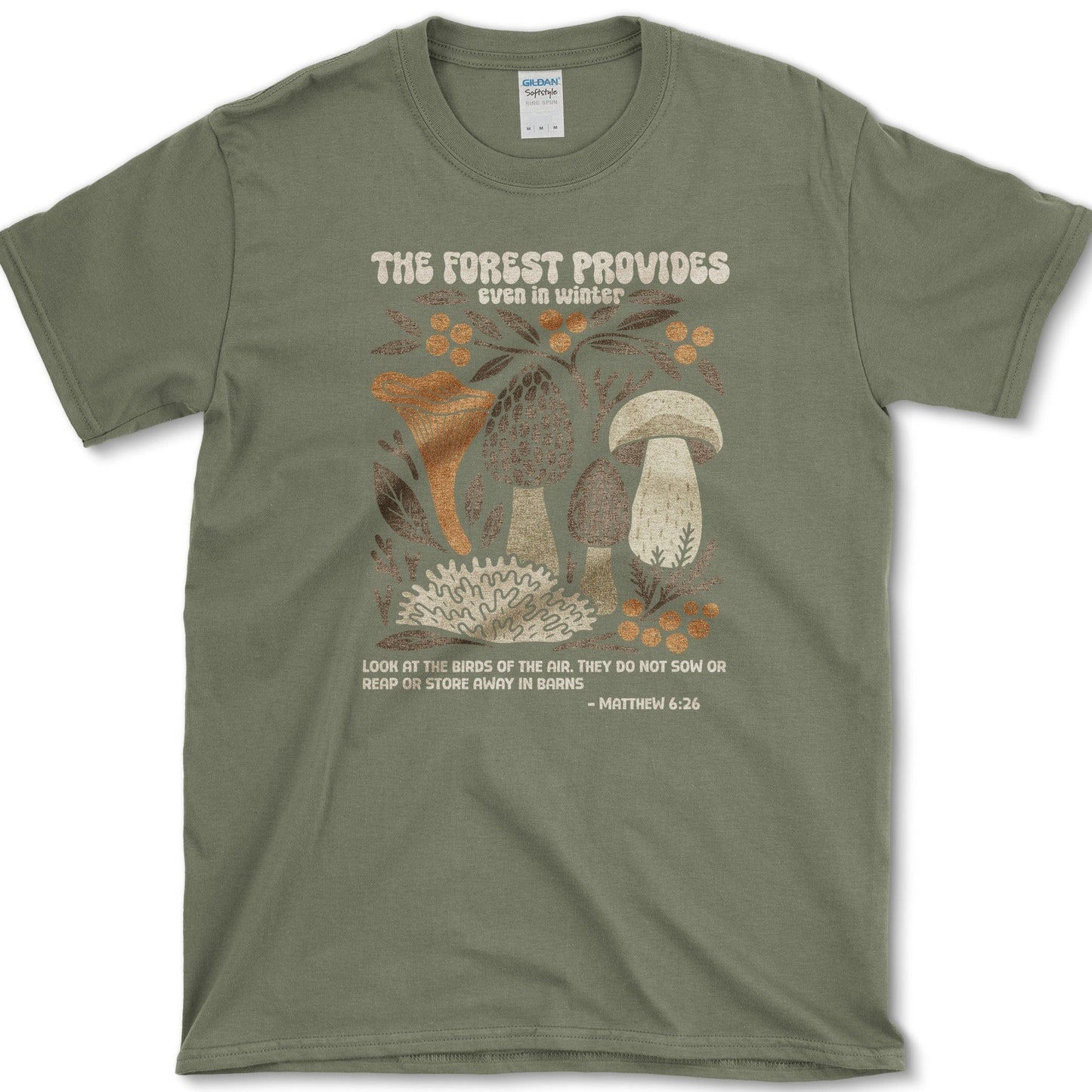 Forest Provides T-Shirt Essential Tees / S / Military Green Physical Item