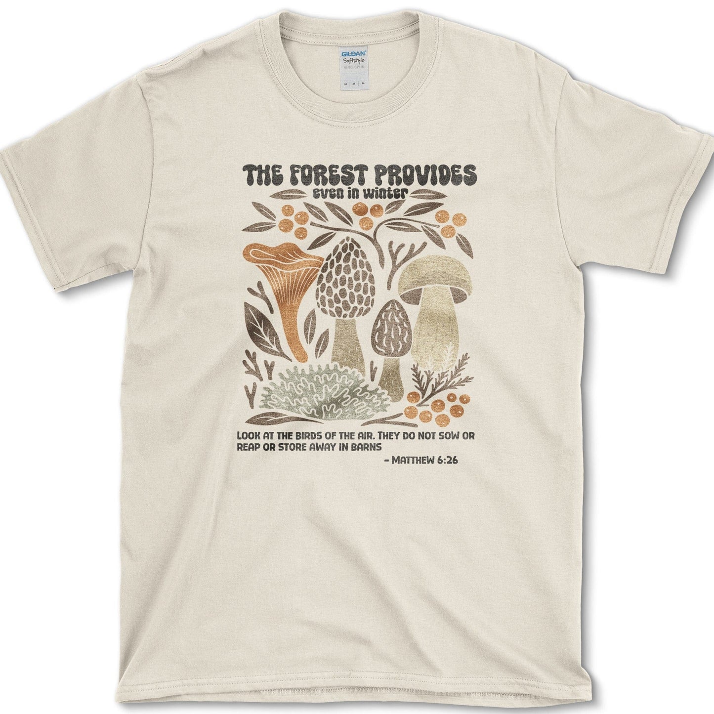 Forest Provides T-Shirt Essential Tees / S / Natural Physical Item