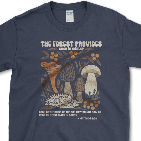 Forest Provides T-Shirt Essential Tees / S / Navy Physical Item