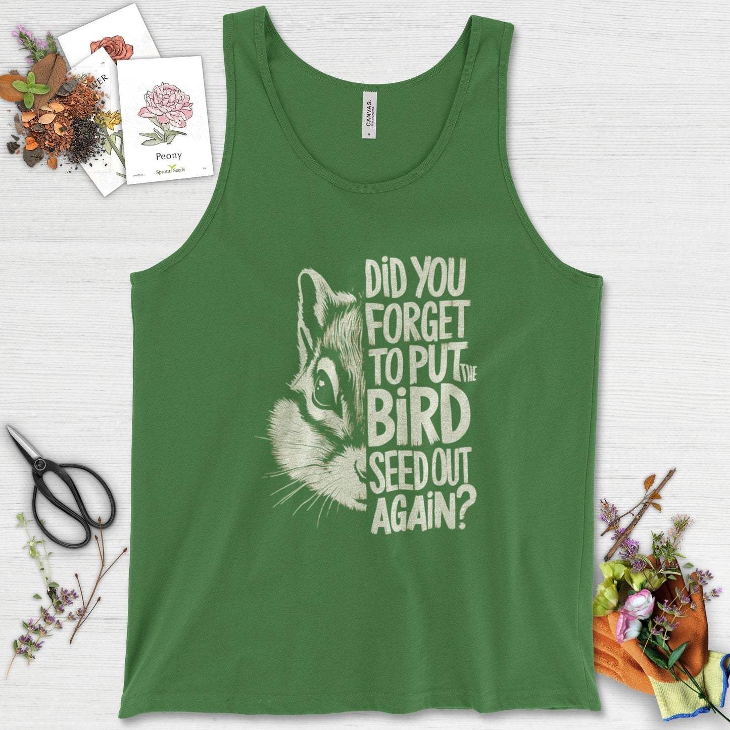 Forget The Bird Seed Tank Top Leaf / XS Physical Item