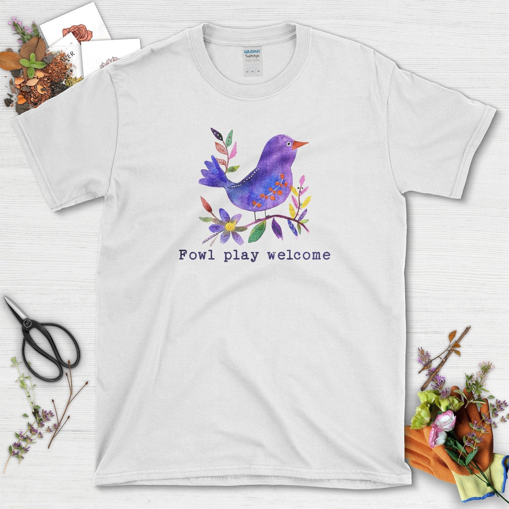 Fowl Play Welcome T-Shirt White / S T-Shirt