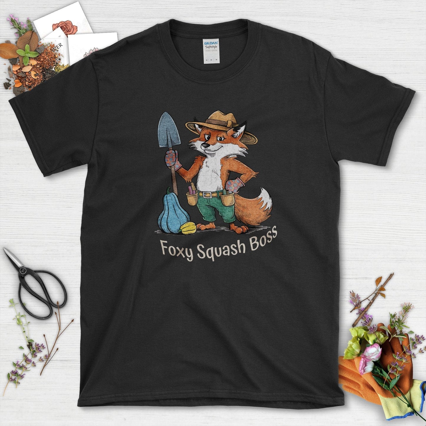 Foxy Squash Boss T-Shirt Black / S Physical Item