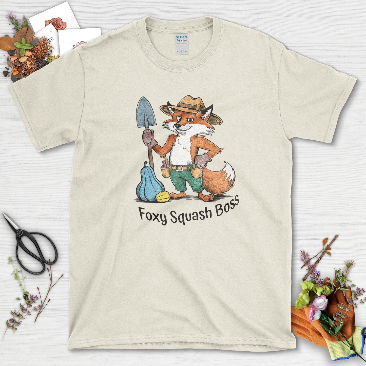 Foxy Squash Boss T-Shirt Natural / S Physical Item