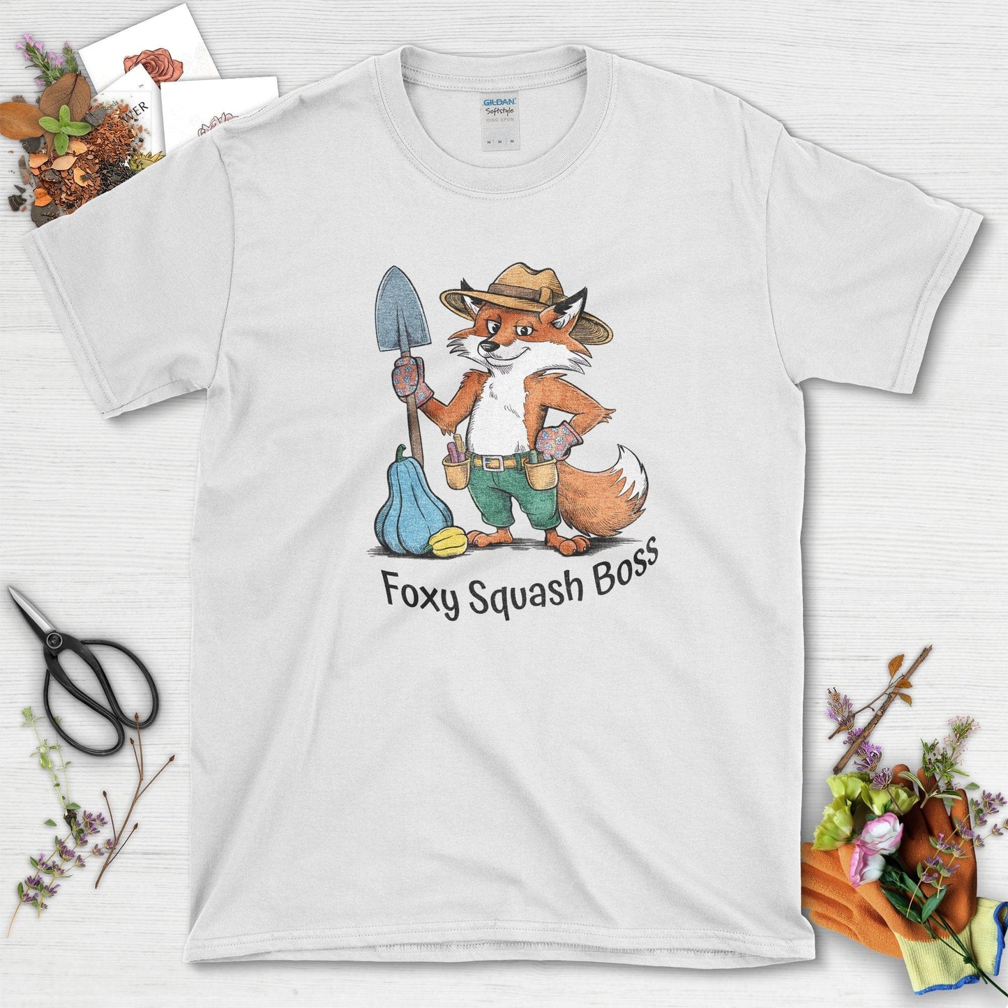 Foxy Squash Boss T-Shirt White / S Physical Item