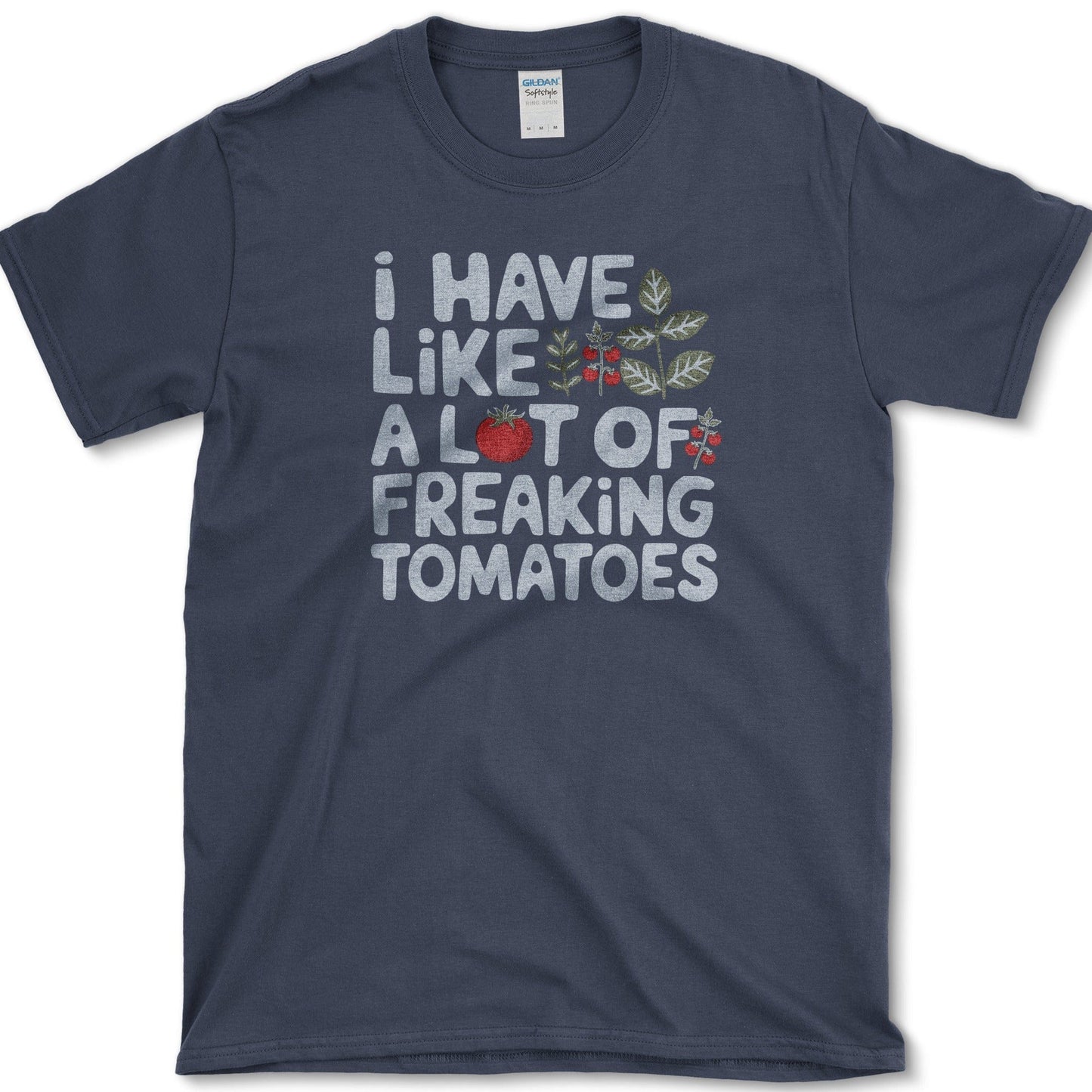 Freaking Tomatoes T-Shirt Essential Tees / S / Navy Physical Item