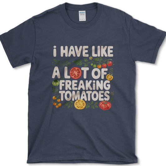 Freaking Tomatoes T-Shirt S / Navy Essential Tees