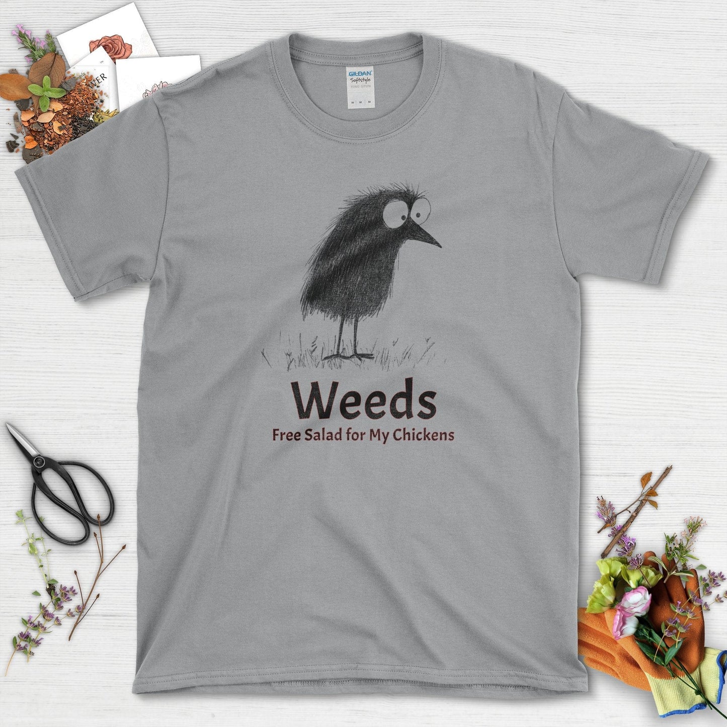 Free Salad for My Chickens T-Shirt Sport Grey / S T-Shirt