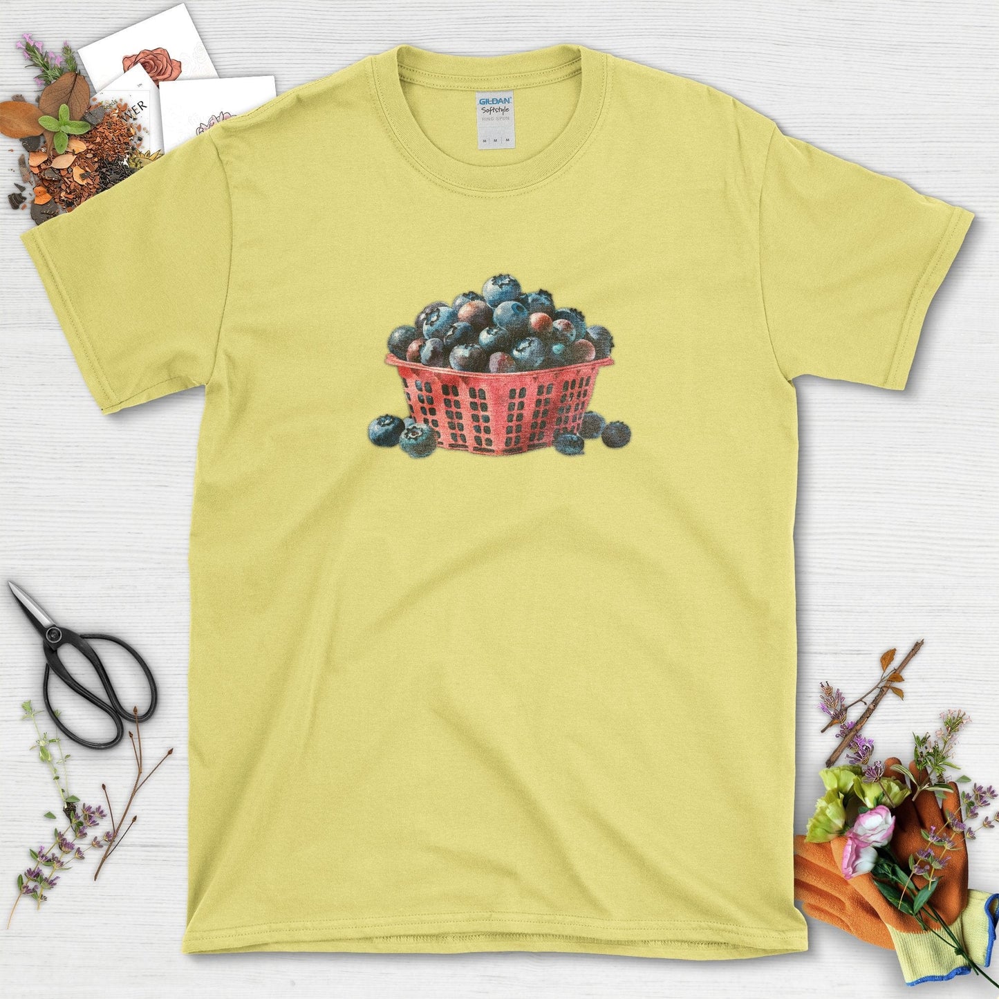 Fresh Blueberry T-Shirt Cornsilk / S T-Shirt