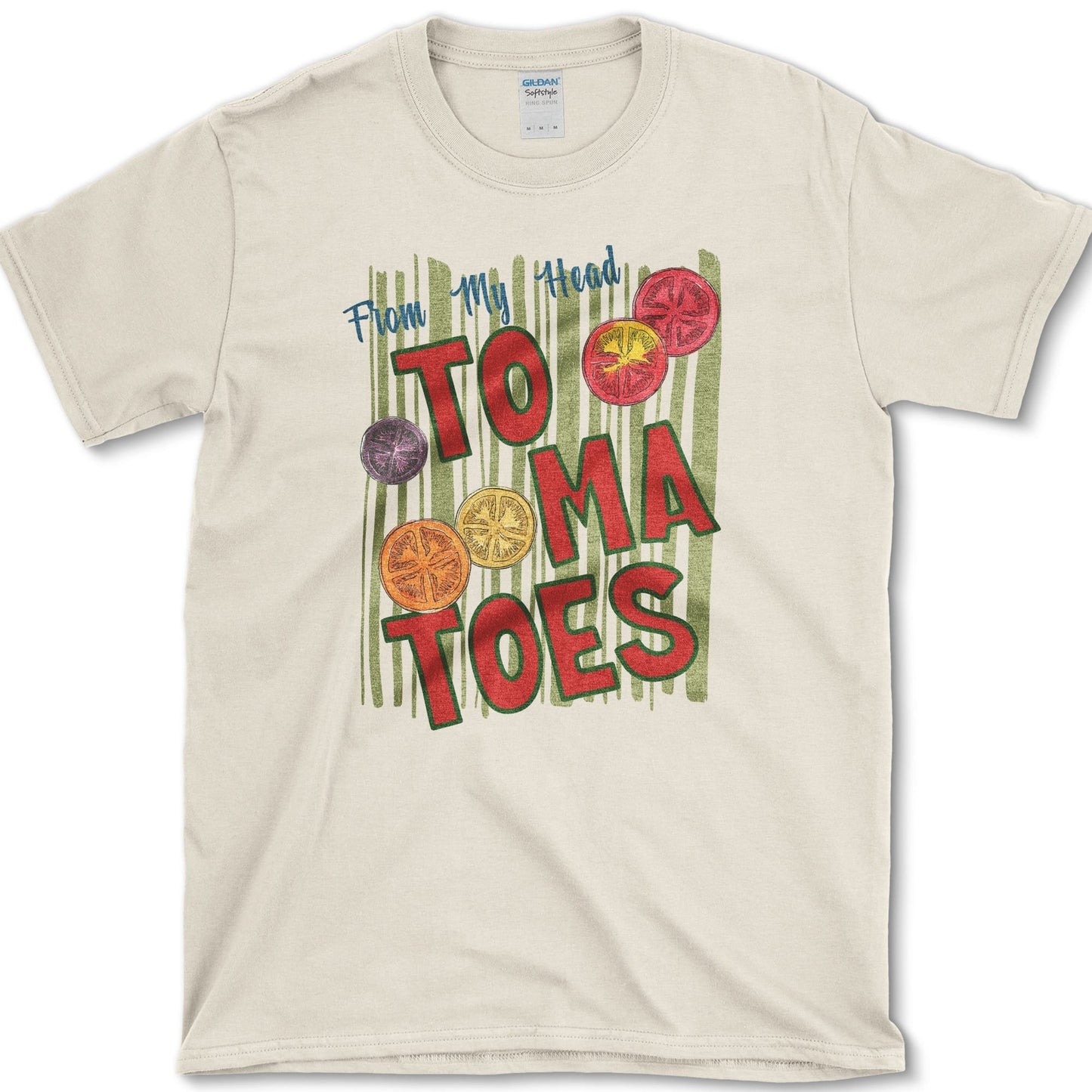 From My Head Tomatoes T-Shirt S / Natural Essential Tees