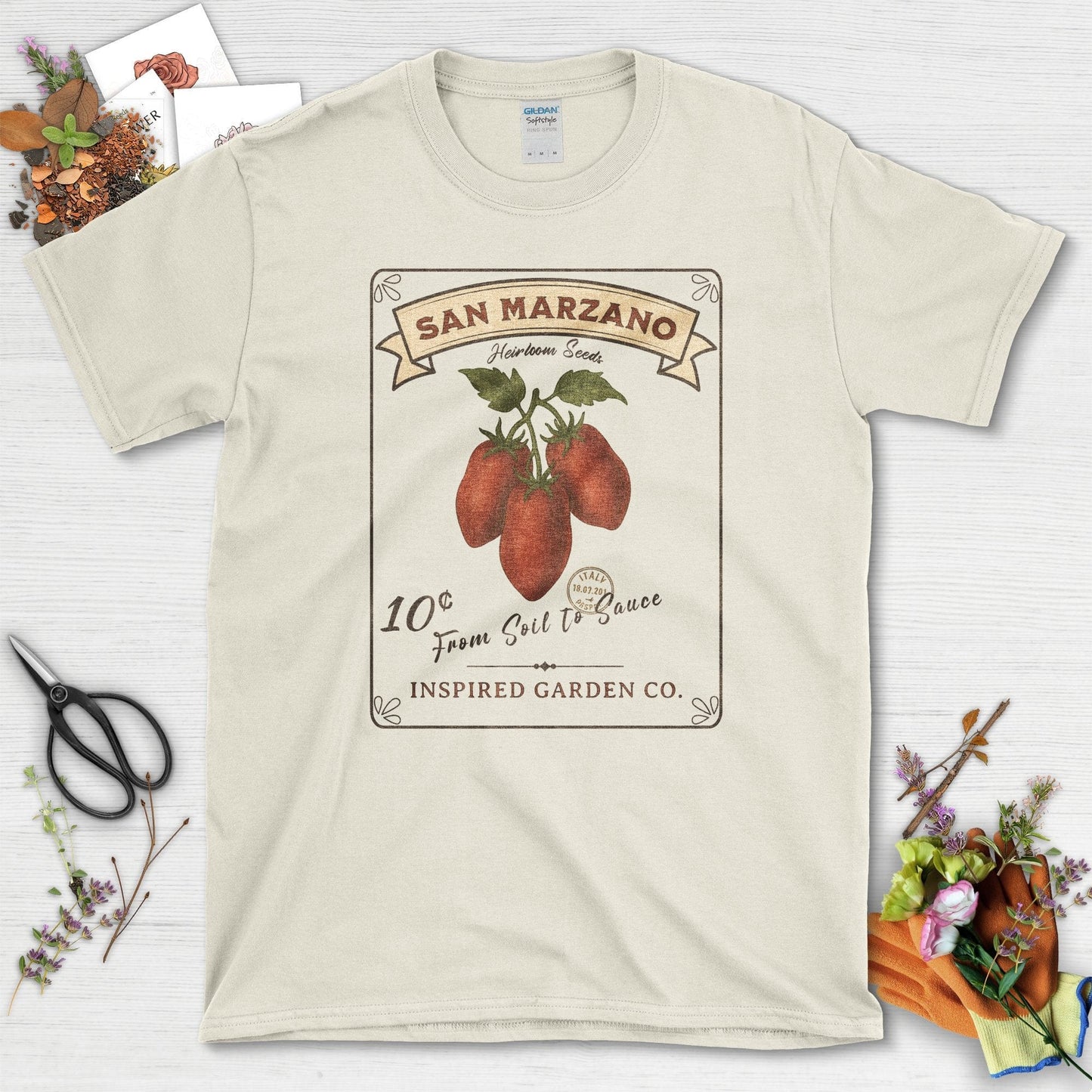 From Soil to Sauce Garden T-Shirt Natural / S Physical Item