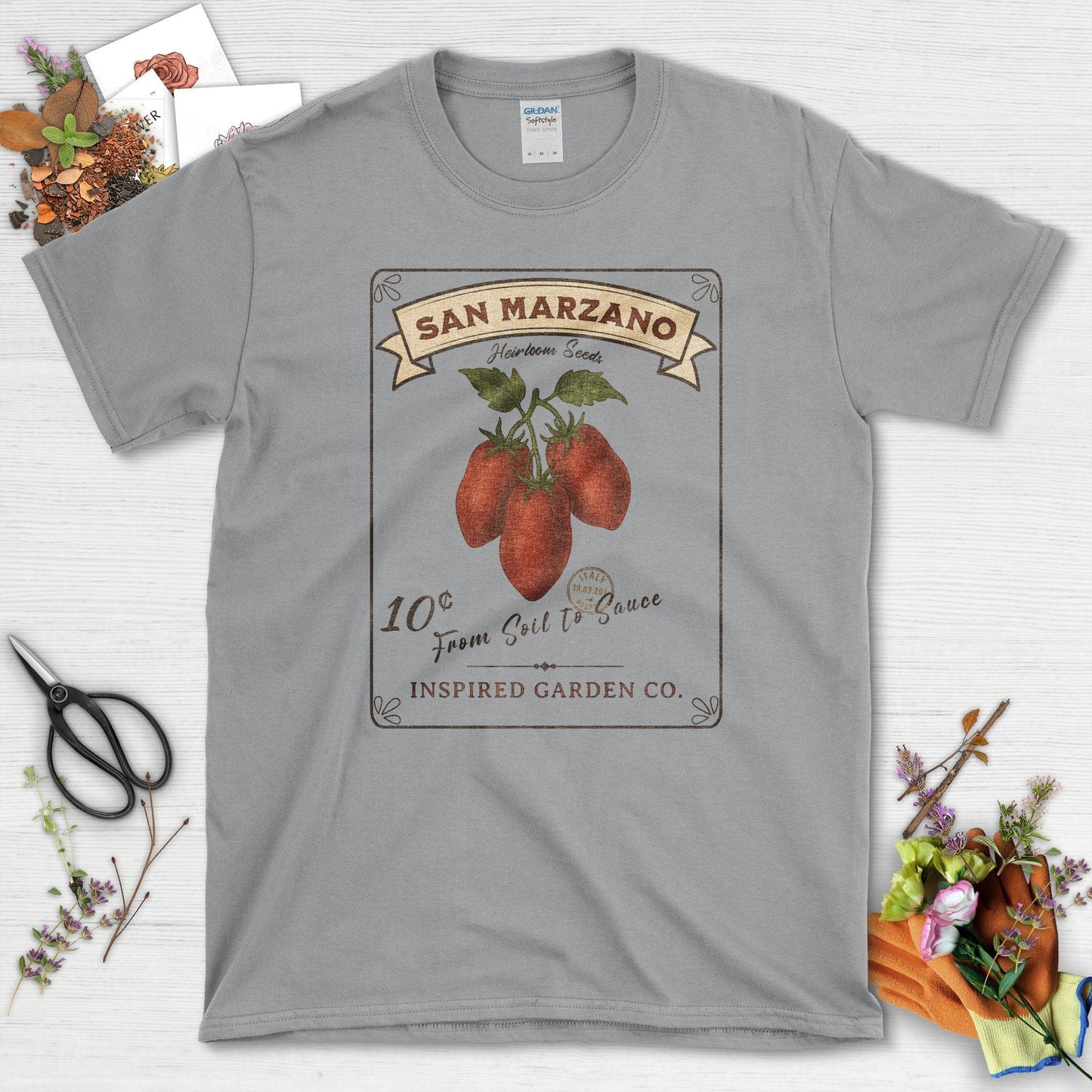 From Soil to Sauce Garden T-Shirt Sport Grey / S Physical Item
