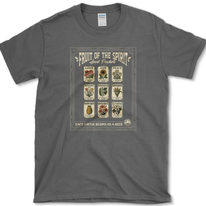 Fruit of Spirit Seed Packets T-Shirt Dark Heather / S Physical Item
