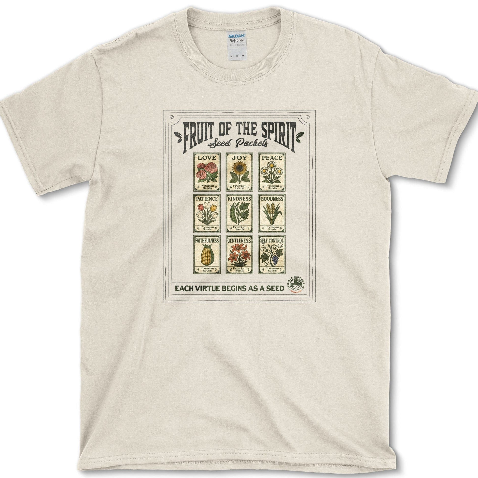 Fruit of Spirit Seed Packets T-Shirt Natural / S Physical Item